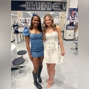 Lulu's Blue and White Mini Dresses